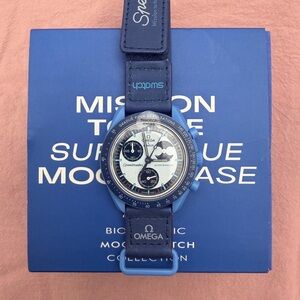 Swatch X Omega Bioceramic Mission To The Super Blue Moonphase Watch